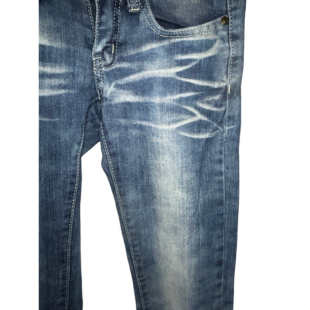 MACHINE Y2K Boutique Distressed Skinny Jeans, Size 0 - Picture 4 of 6